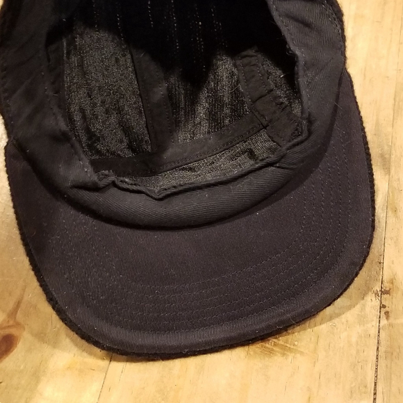 Supreme Hat Size S/M Black Panel Cable Knit Made USA Vintage Stretch Fit - Picture 6 of 8